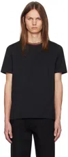 Paul Smith Stripes Logo Collar T-shirt In 79 Blacks