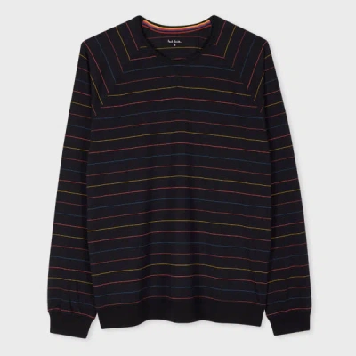 Paul Smith Black 'artist Stripe' Yarn Dyed Top
