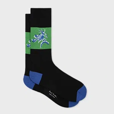 PAUL SMITH BLACK 'BOHEMIA' SOCKS