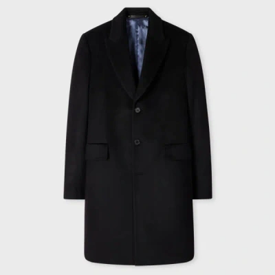 Paul Smith Black Cashmere Epsom Coat