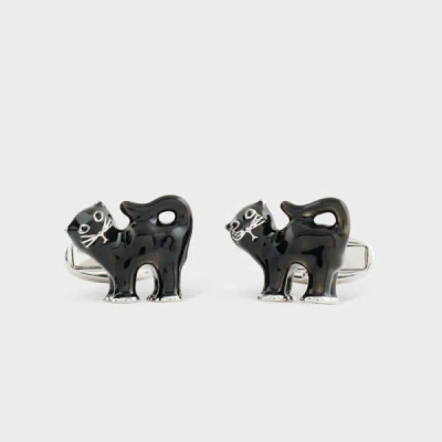 Paul Smith Black 'cat' Cufflinks