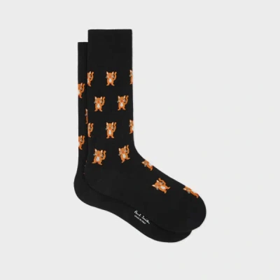 Paul Smith Black 'cat' Socks