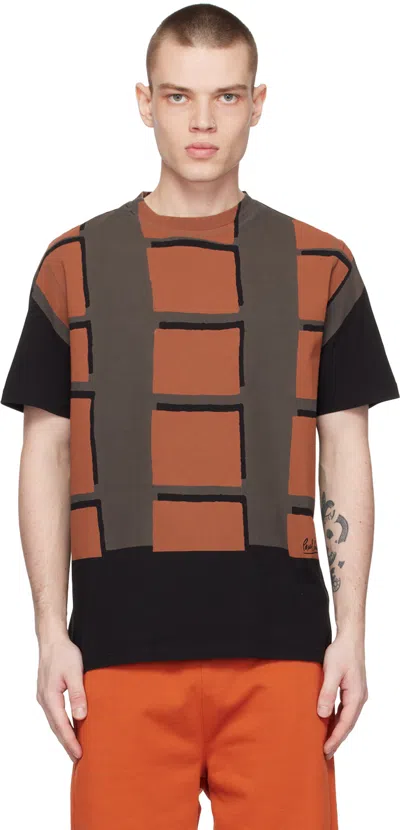 Paul Smith Black Check T-shirt In 79 Blacks