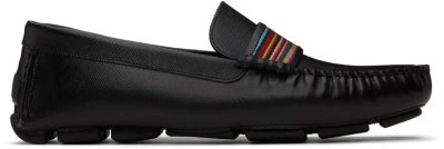 Paul Smith Black Colima Leather Loafers In 79 Blacks