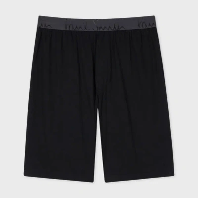 Paul Smith Black Cotton Jersey Lounge Shorts
