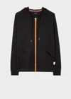 Paul Smith Artist-stripe Zipped Cotton Hoodie In Black