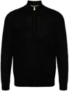 PAUL SMITH BLACK COTTON SWEATER