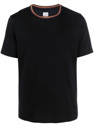 PAUL SMITH BLACK COTTON T-SHIRT