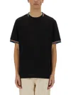 Paul Smith Round Neck Striped Trim Short Sleeves T-shirt