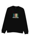 Paul Smith Black Crewneck Logo Sweatshirt In Black