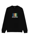 Paul Smith Black Crewneck Logo Sweatshirt In Black