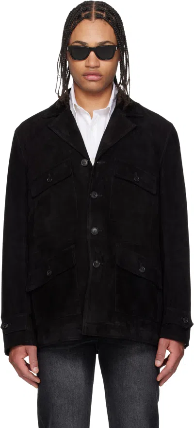 Paul Smith Black Field Suede Jacket