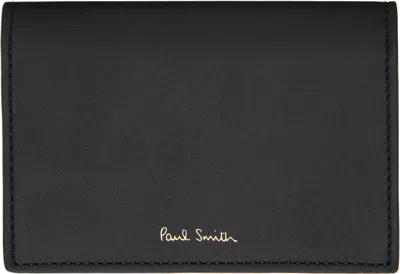 PAUL SMITH BLACK FOLD OVER CREDIT CARD HOLDER