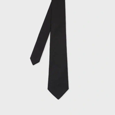 Paul Smith Black Glitter Silk-blend Tie