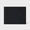 Paul Smith Black Grained Leather Compact Billfold Wallet In Black