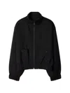 Paul Smith Black Hopsack Wool Bomber Jacket In Black
