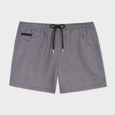 Paul Smith Black Houndstooth Swim Shorts