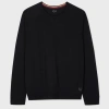 PAUL SMITH BLACK JERSEY COTTON LONG-SLEEVE LOUNGE TOP