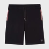 Paul Smith Black Jersey Cotton Lounge Shorts In Black