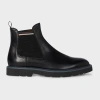 Paul Smith Black Leather 'argo' Boots In Black