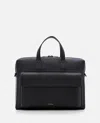 Paul Smith Black Leather Briefcase Bag In Black