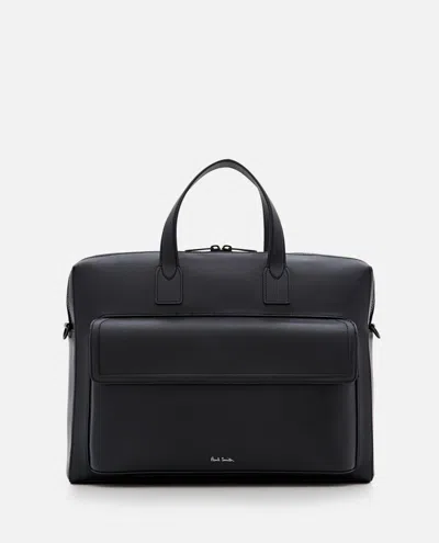 Paul Smith Black Leather Briefcase Bag