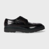 Paul Smith Black Leather 'count' Brogues In Black