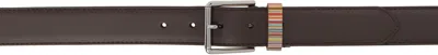 Paul Smith Black Leather Double Keeper Classic Suit Belt In 79 Black