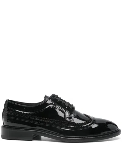 PAUL SMITH BLACK LEATHER LACE UP SHOES