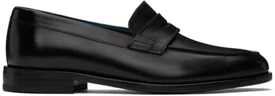 Paul Smith Black Leather Montego Loafers In 79 Blacks