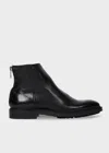 Paul Smith Black Leather 'nik' Boots In Multi