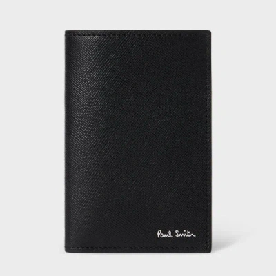 Paul Smith Black Leather 'pixelated Mini' Card Wallet