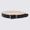 Paul Smith Black Leather Signature Stripe Belt