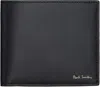 Paul Smith Stripe Interior Billfold Wallet Black In Black