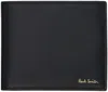 Paul Smith Black Signature Stripe Interior Billfold Coin Wallet In 79 Blacks