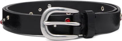 Paul Smith Black Leather Studded Belt