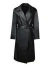 Paul Smith Trenchcoat Aus Leder In Black