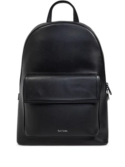 Paul Smith Black Logo-stamp Backpack