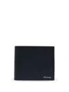 Paul Smith Signature Stripe Balloon Wallet In Black