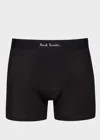 Paul Smith Black Long Boxer Briefs Three Pack In Black