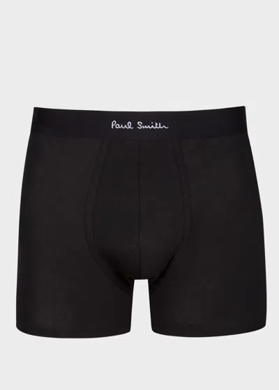 Paul Smith Black Long Boxer Briefs Three Pack