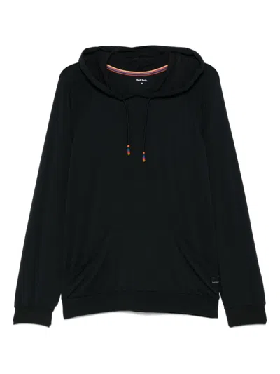 PAUL SMITH BLACK LONG SLEEVES LOGO HOODIE