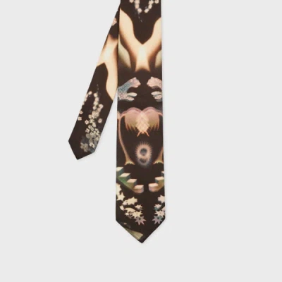 Paul Smith Black 'lumiere' Print Tie