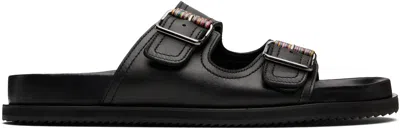 Paul Smith Logo-stripes Buckle-strap Sandals In Multi