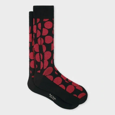 Paul Smith Black Mix Up Polka Dot Socks