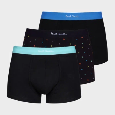 Paul Smith Black Mixed Boxer Briefs Three Pack
