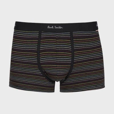 Paul Smith Black Multicolour Stripe Boxer Briefs