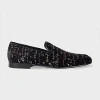 Paul Smith Black 'notebook Writing' 'rudyard' Loafers In Black