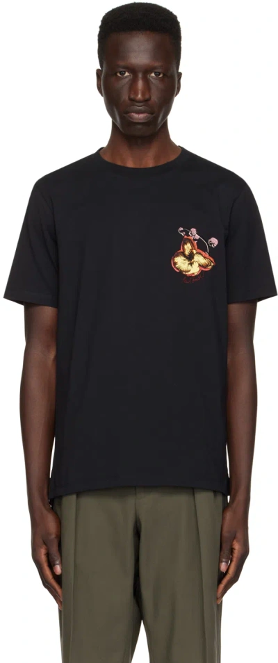 Paul Smith Black Orchid T-shirt In 79 Blacks