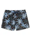 Paul Smith Palm Print Quick-dry Swim Shorts In Black